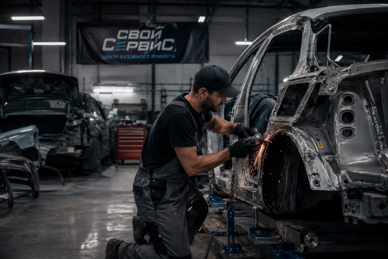 Кузовной ремонт автомобиля в сервисе